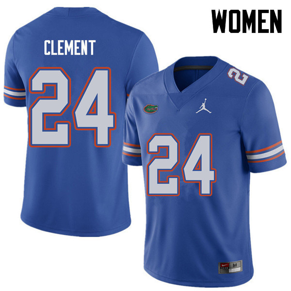 Jordan Brand Women #24 Iverson Clement Florida Gators College Football Jerseys Sale-Royal